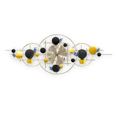 Symphony:Geometric Wall Clock (48 x 25 Inches)